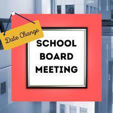 board meeting date change flyer